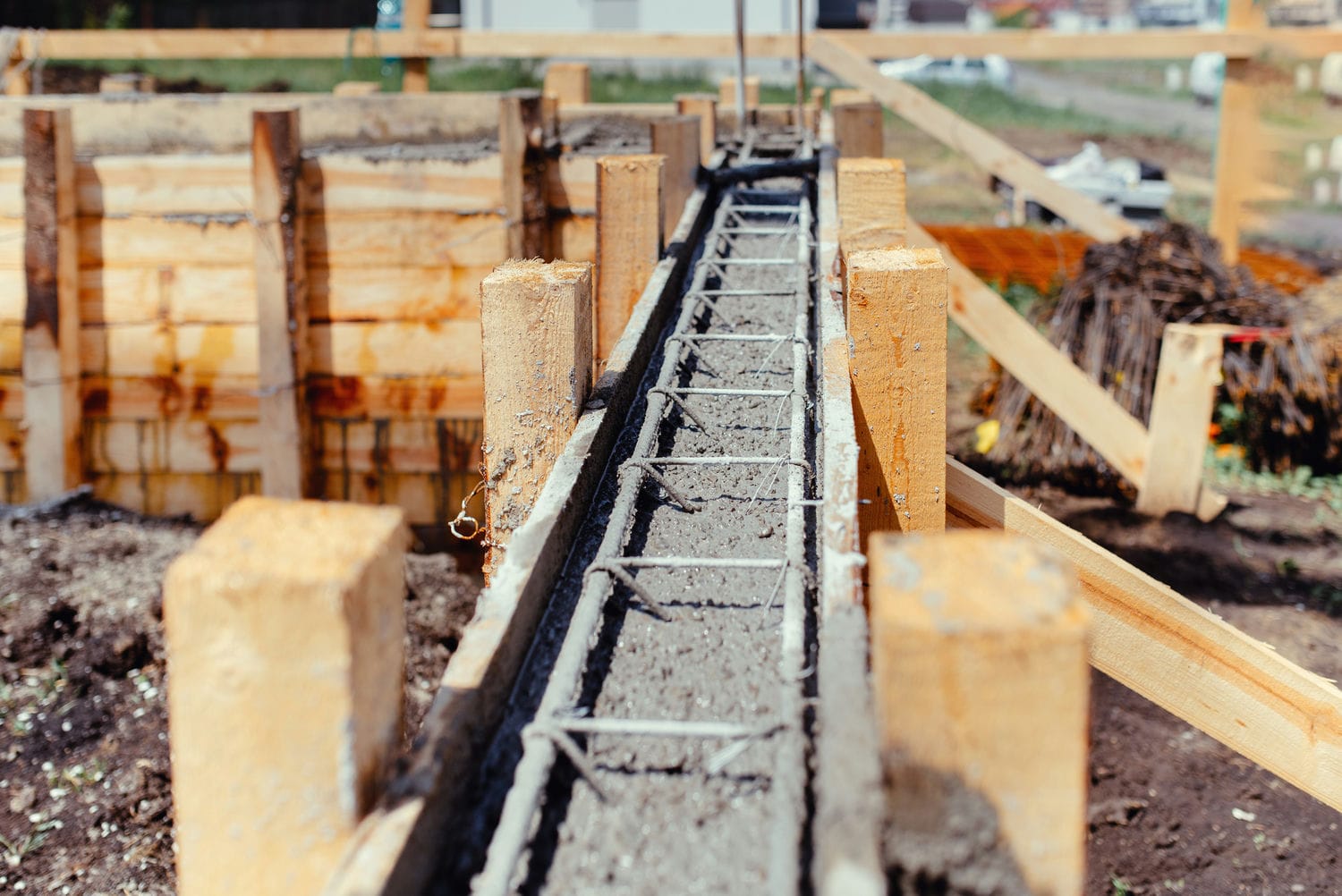wood formwork construction project
